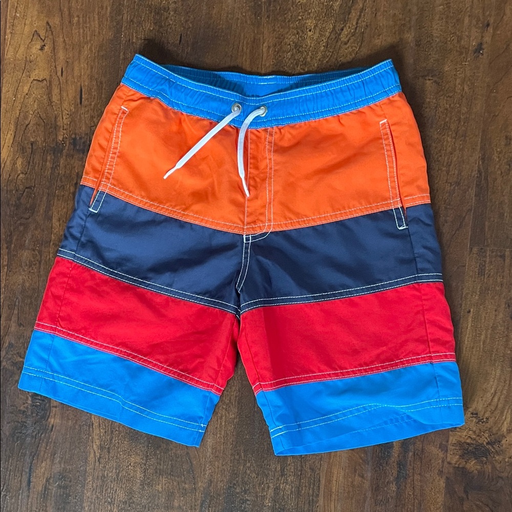 Hanna Andersson Blue and Red Mesh Shorts